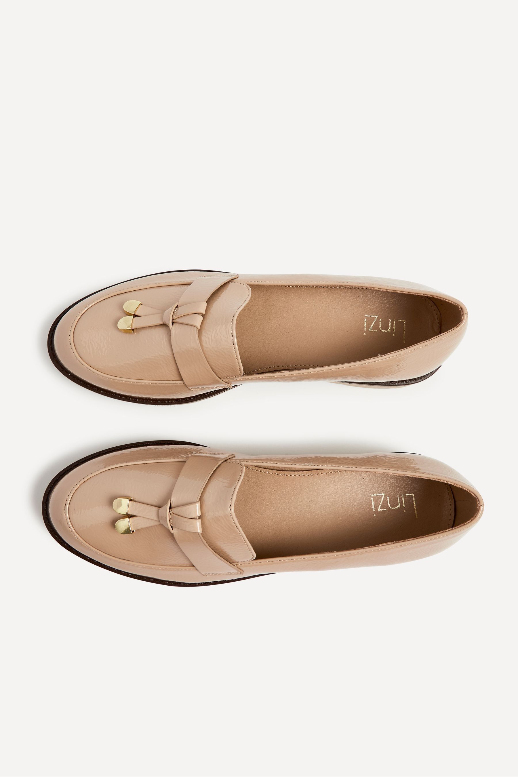 Nude patent leather loafers deals