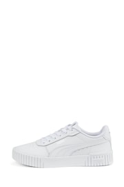 Puma White Women Carina 2.0 Trainers - Image 5 of 6