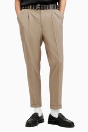 AllSaints Brown Tallis Trousers - Image 1 of 8