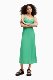 AllSaints Green Bryony Iona Dress - Image 3 of 6