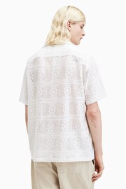 AllSaints White Caleta Shortsleeve Shirt - Image 2 of 6