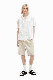 AllSaints White Caleta Shortsleeve Shirt - Image 3 of 6