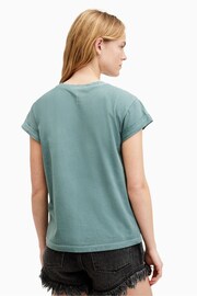 AllSaints Green Anna T-Shirt - Image 5 of 6
