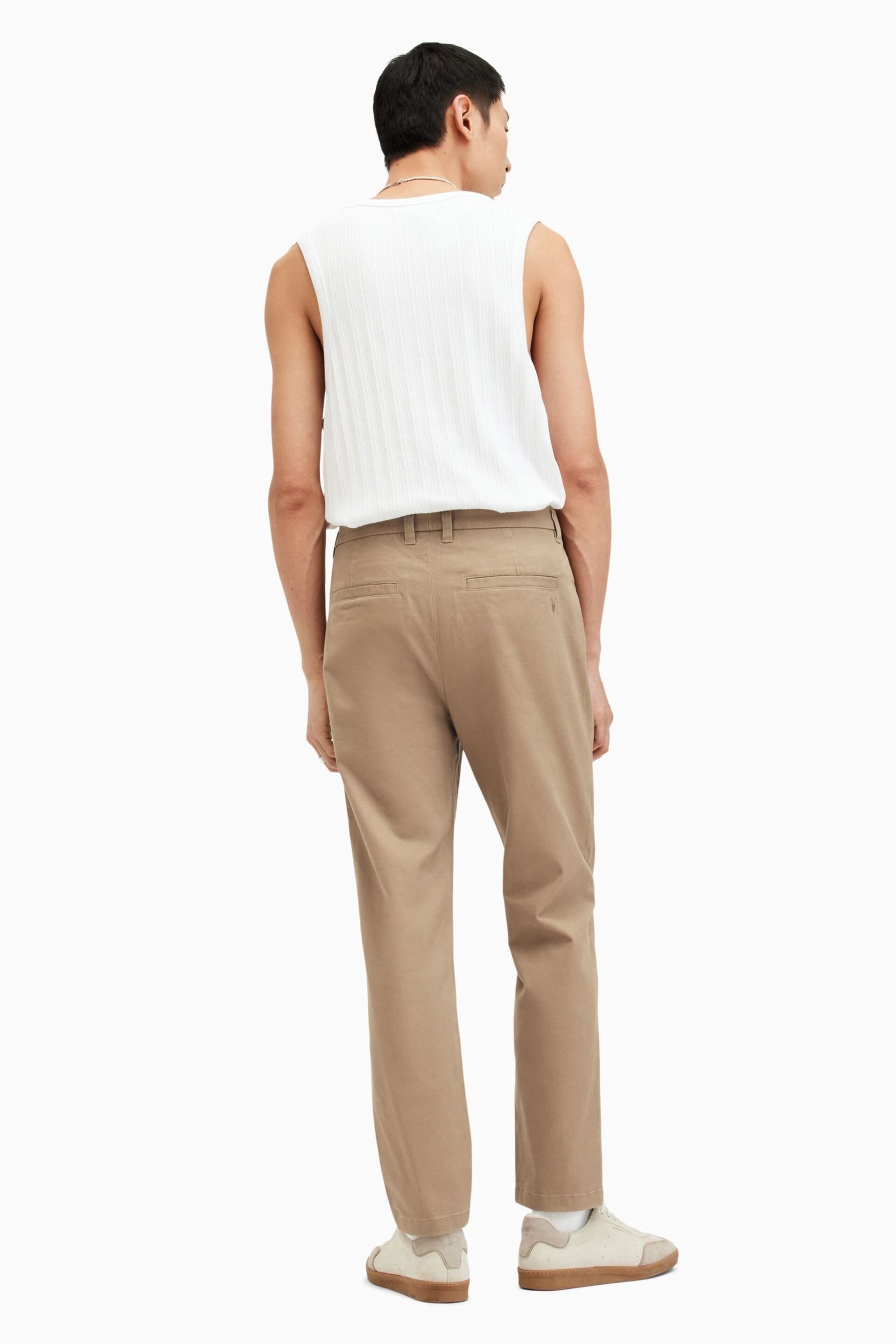 AllSaints Brown Walde Chinos - Image 5 of 7