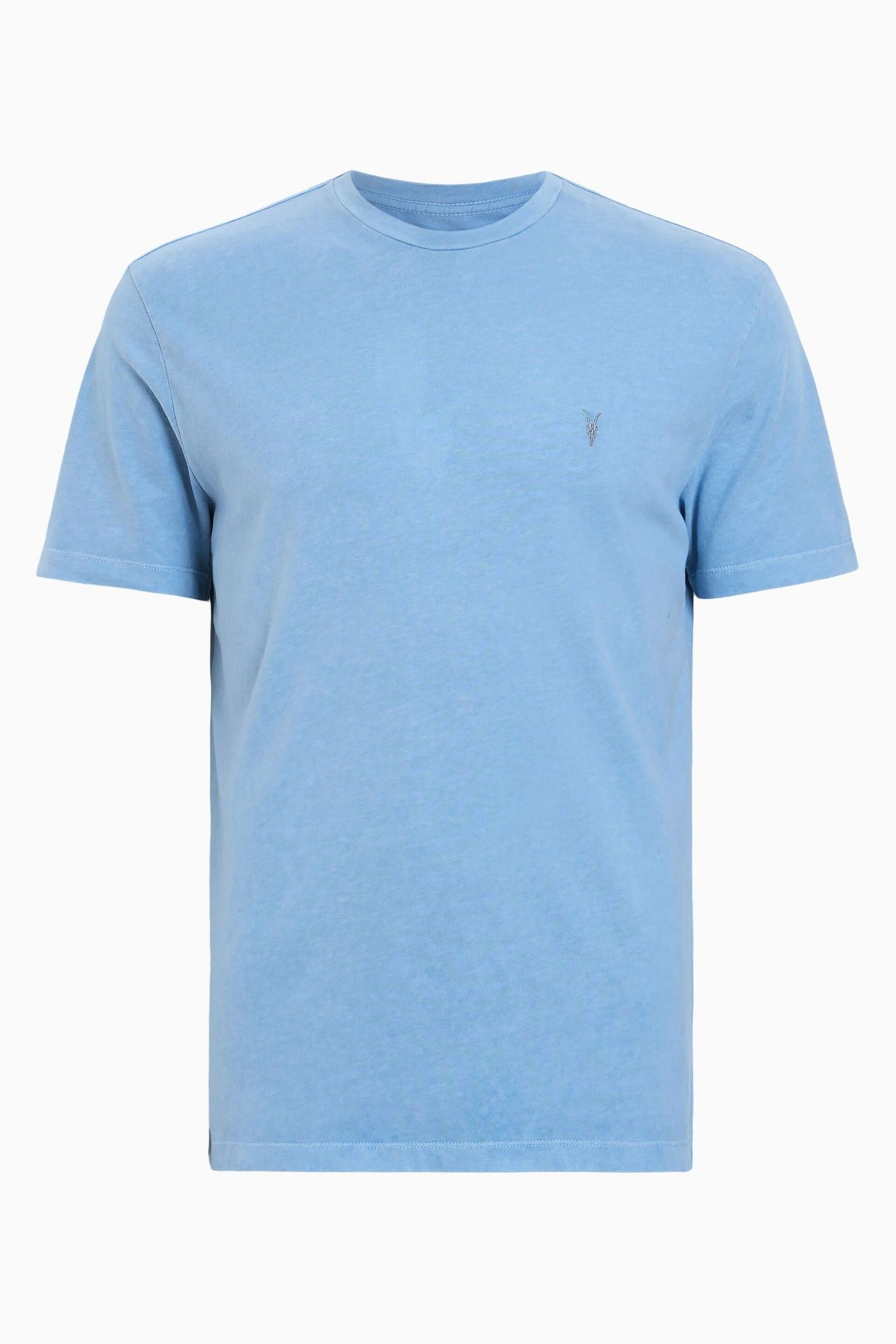 AllSaints Blue Ossage Shortsleeve Crew T-Shirt - Image 4 of 4