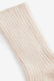 Cream Premium Ankle Socks 1 Pack Containing Cashmere - Image 2 of 3