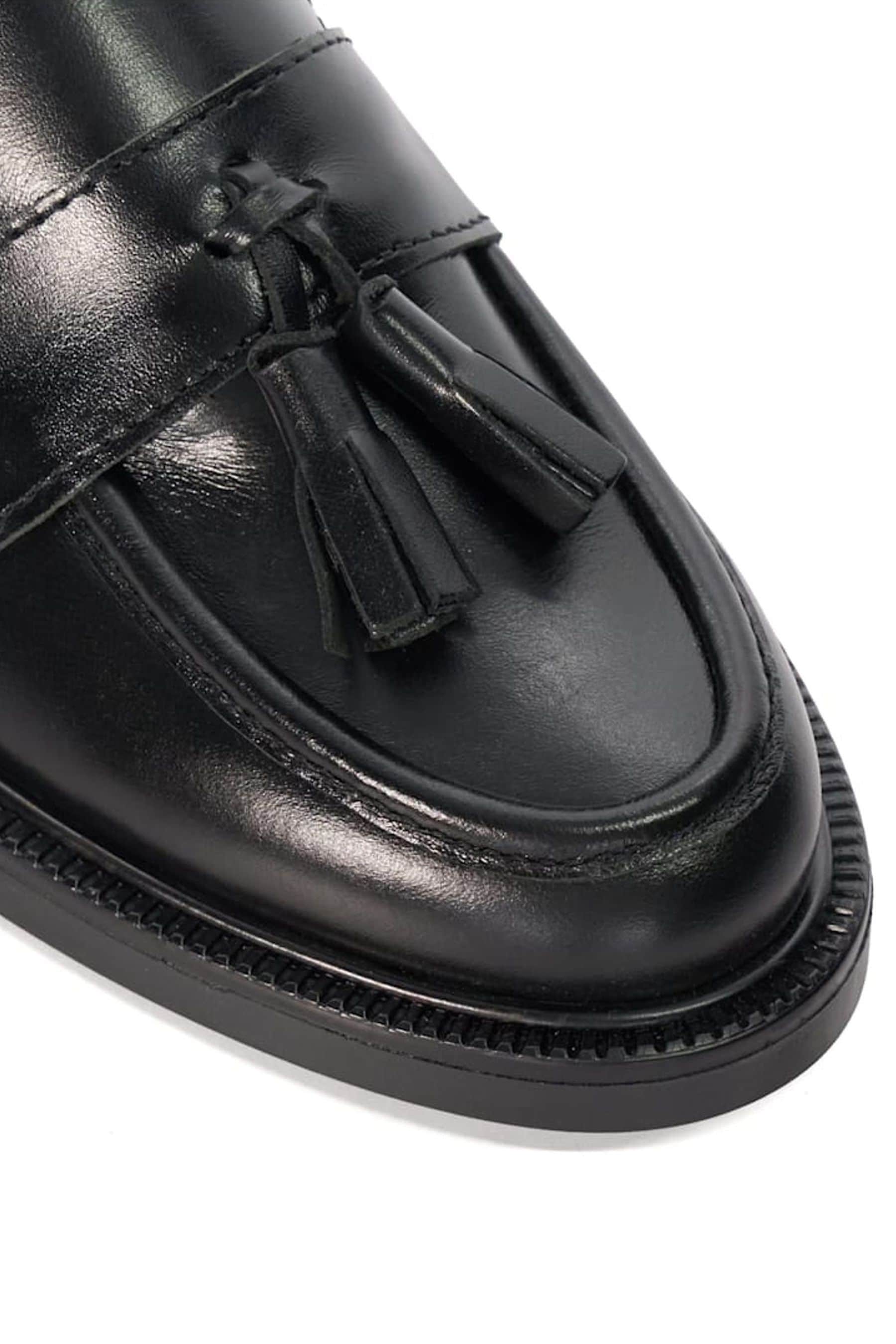 Dune black loafers women's clearance