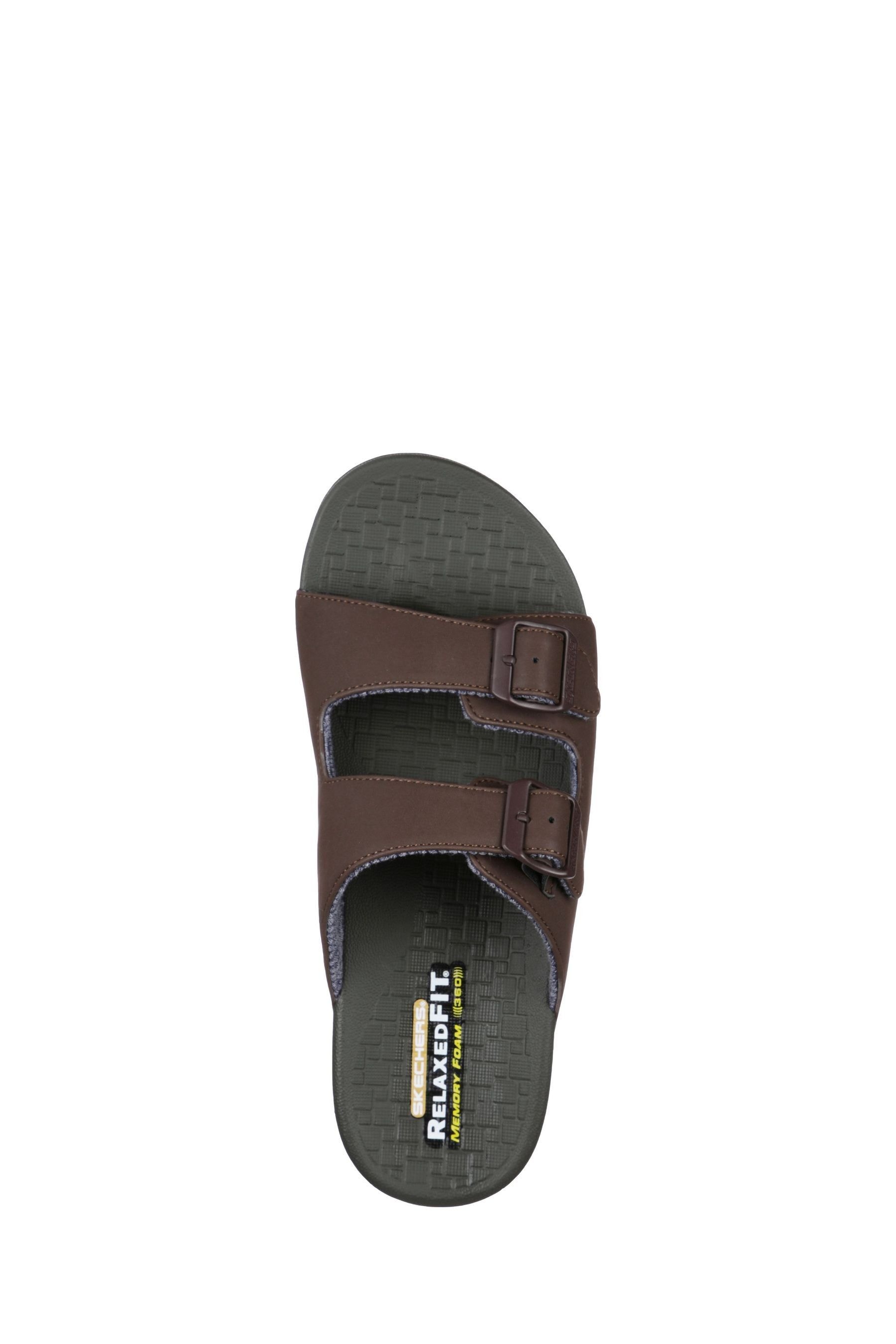 Skechers relaxed fit memory foam sandals cheap