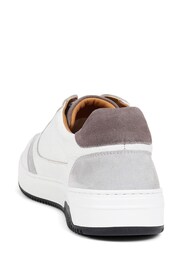 Pavers White Lace-Up Leather Trainers - Image 4 of 5