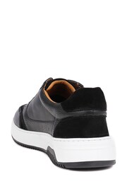 Pavers Black Lace-Up Leather Trainers - Image 4 of 5