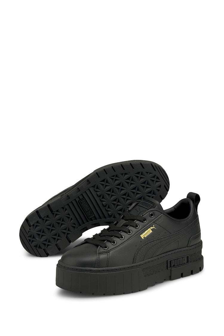 Puma Black Womens Mayze Classic Trainers - Image 2 of 6