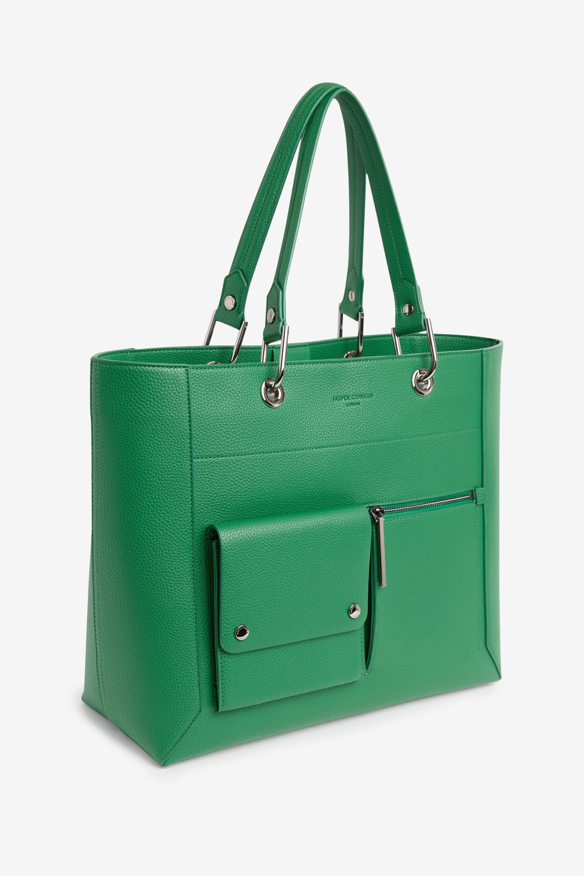 Jasper Conran London Green Shopper Bag - Image 5 of 7