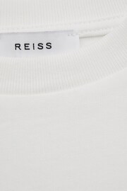 Reiss Ivory Cassy 9-13 yrs Oversized Cotton Crew-Neck T-Shirt Lee - Image 5 of 5