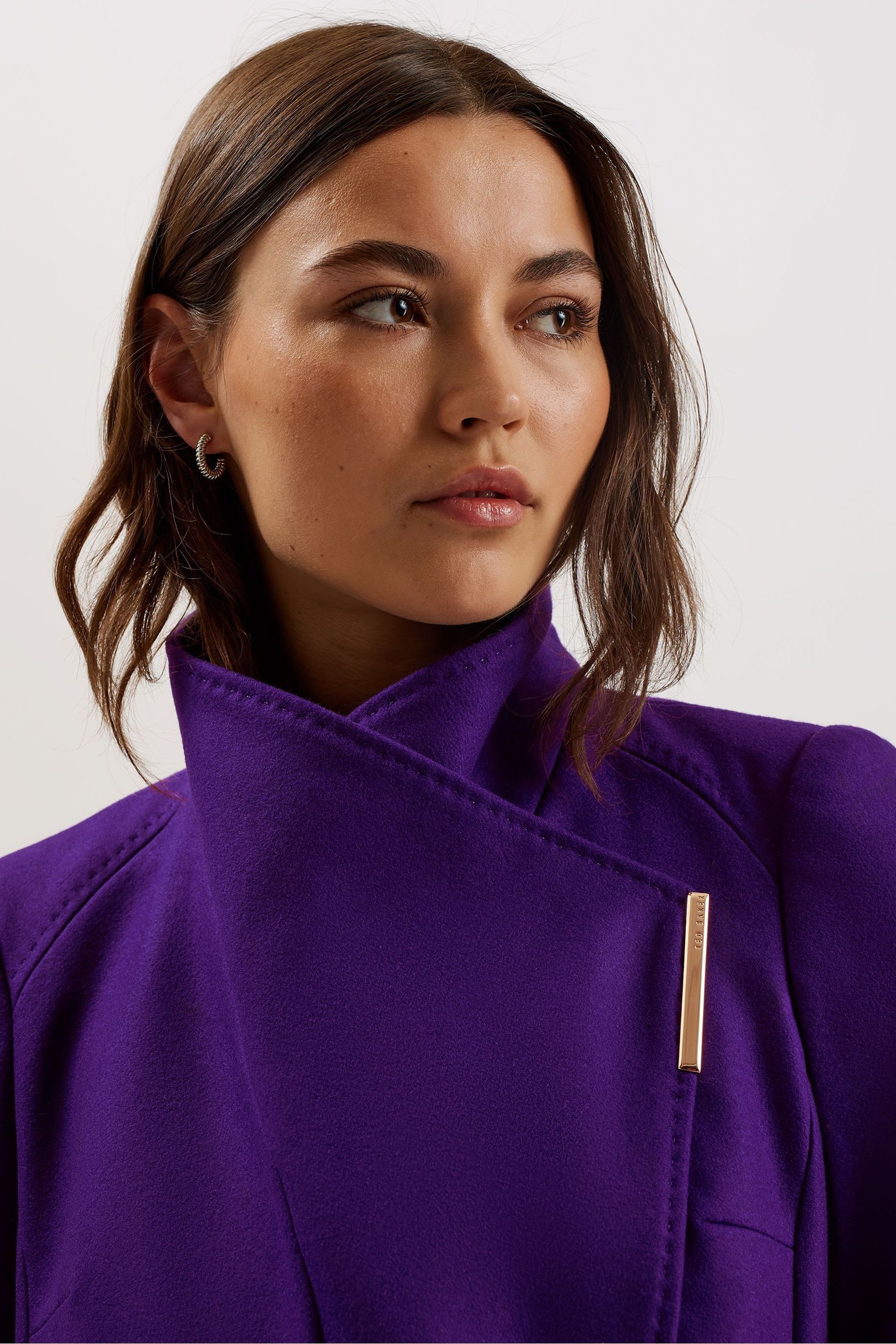Ted baker purple coat cheap