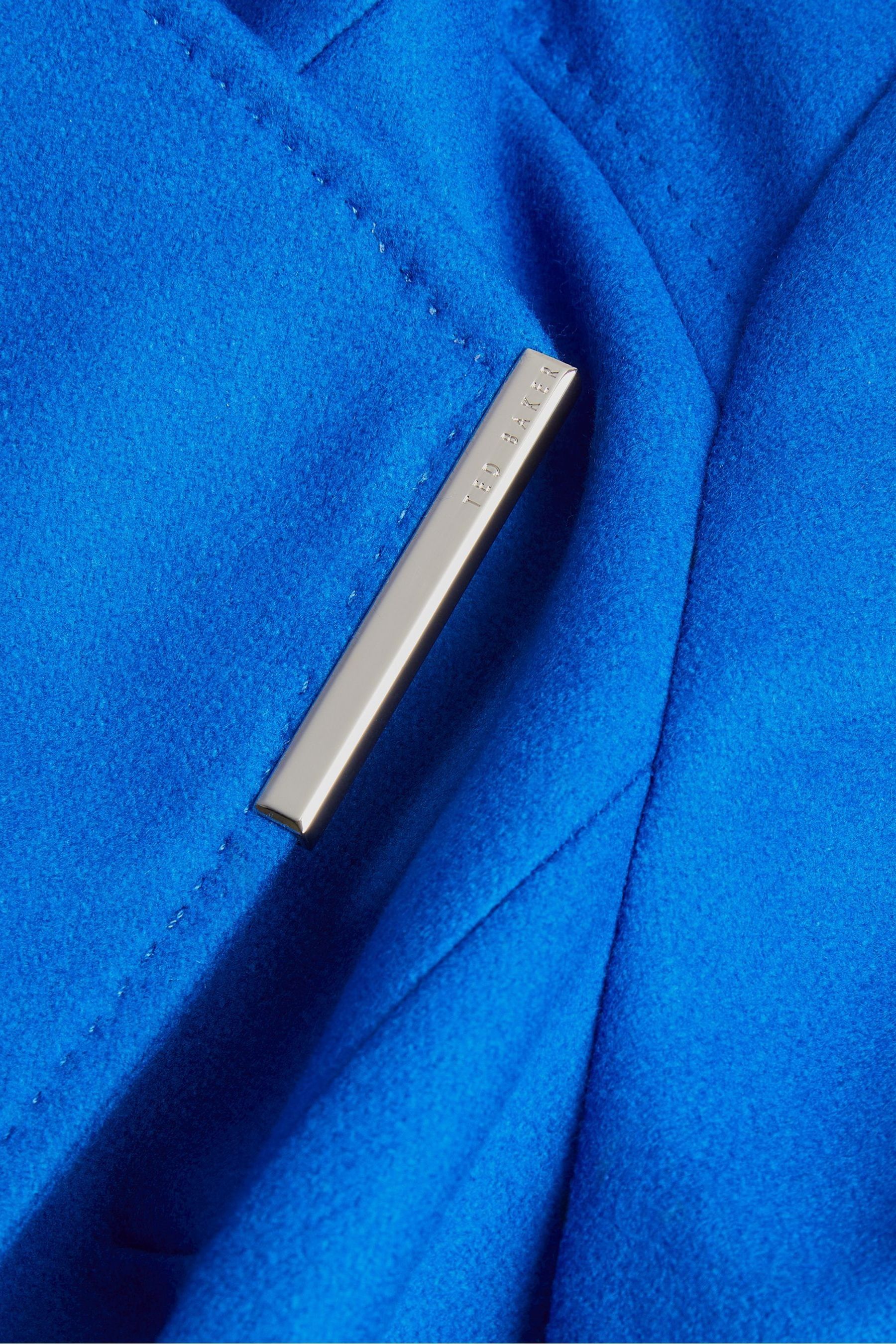 Buy Ted Baker Blue Rose Midi Length Belted Wool Wrap Coat from Next Ireland