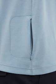 Sealskinz Blue Shipdham Polynosic Zip Polo Shirt - Image 4 of 6
