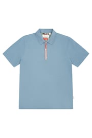 Sealskinz Blue Shipdham Polynosic Zip Polo Shirt - Image 6 of 6