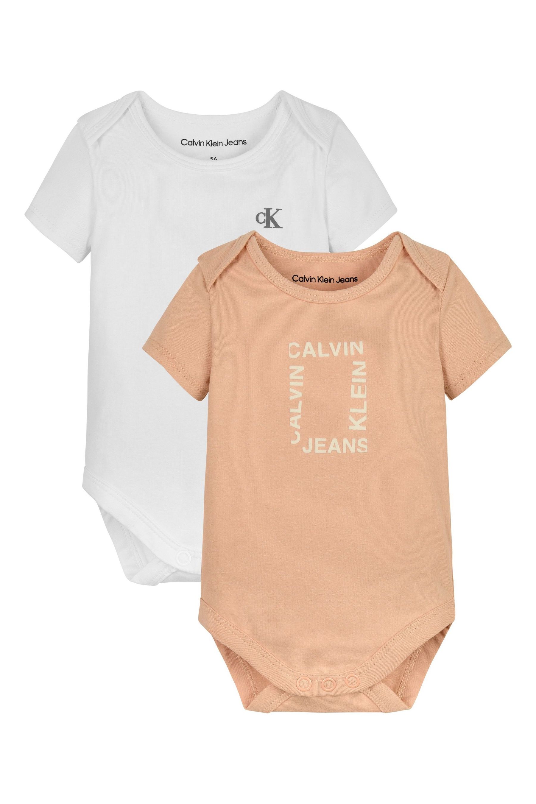 Buy Calvin Klein Pink Logo Short Sleeved Body Set from Next Austria