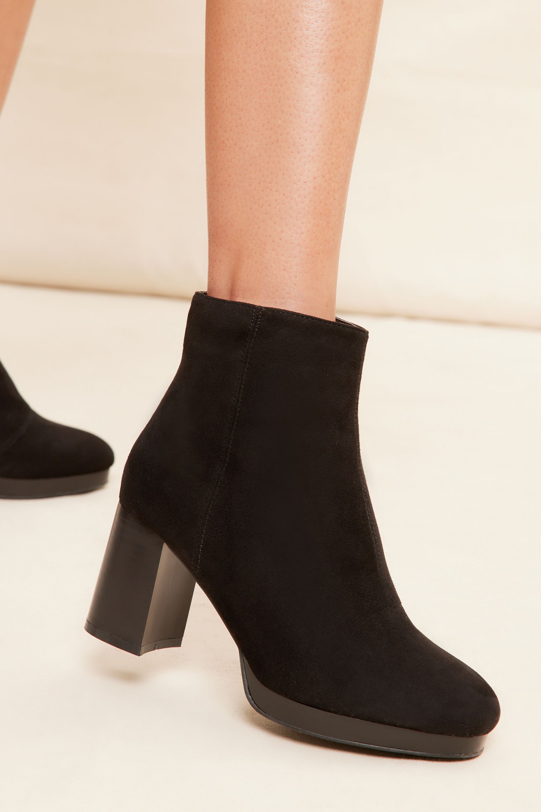 Next black suede ankle boots hotsell