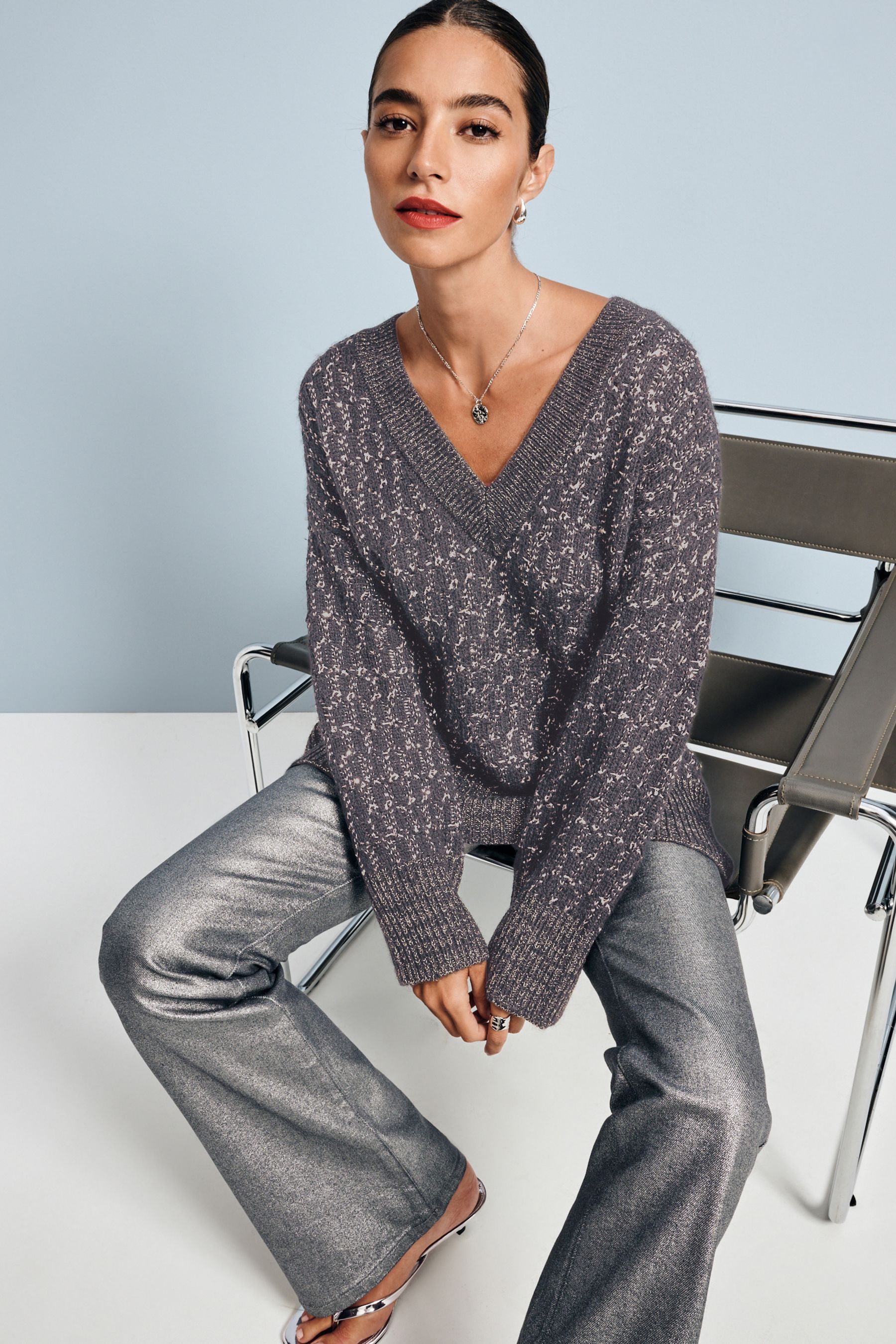 Next sparkly jumper top