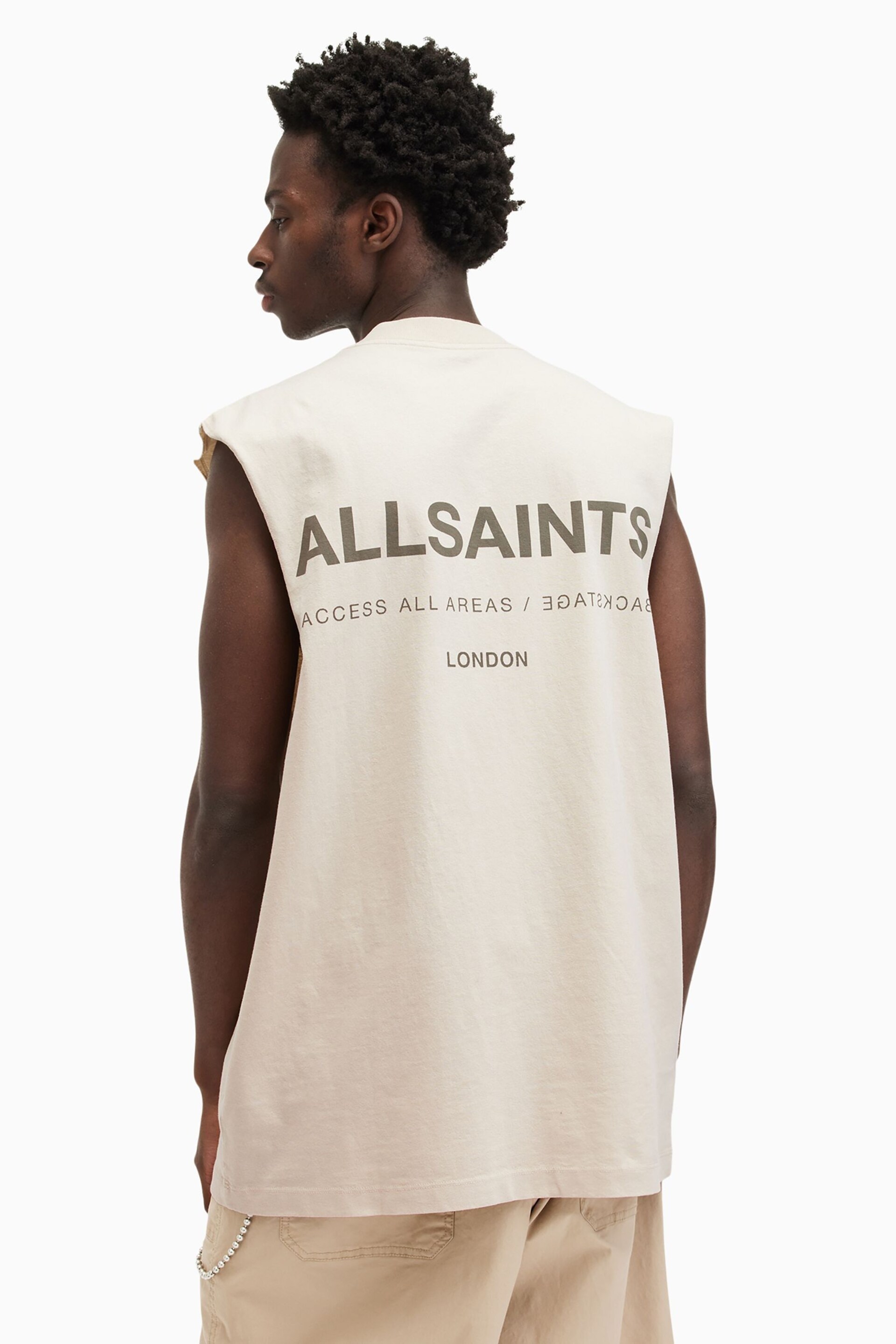 AllSaints Nude Access Short Sleeve Crew T-Shirt - Image 3 of 8