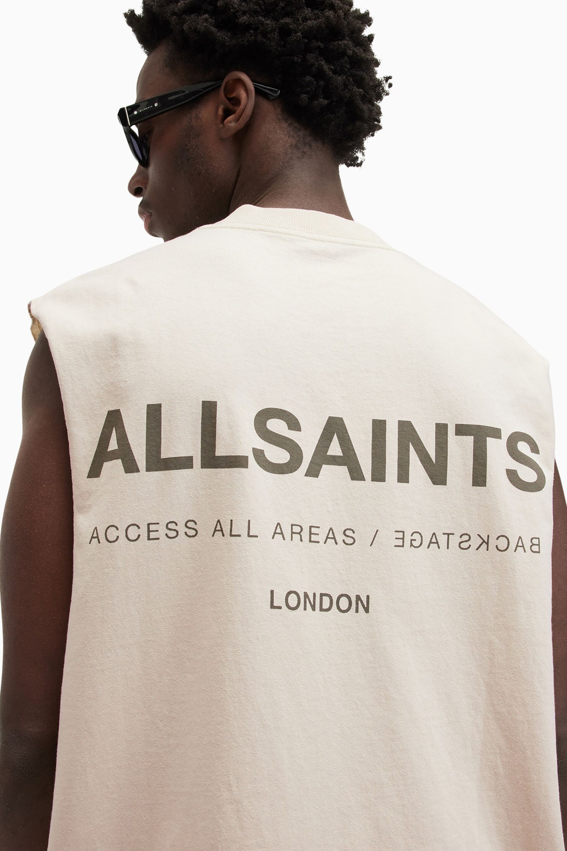AllSaints Nude Access Short Sleeve Crew T-Shirt - Image 5 of 8