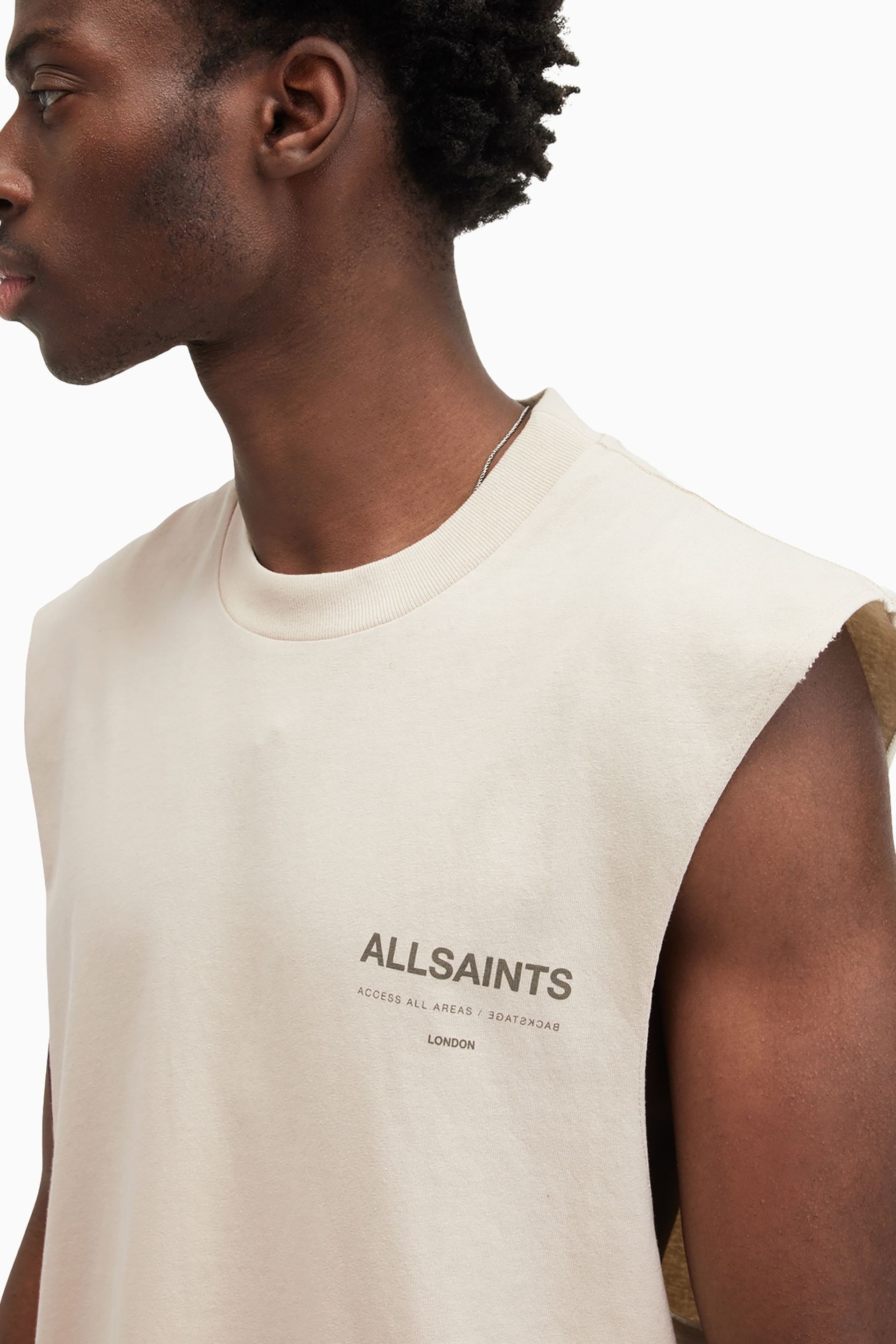 AllSaints Nude Access Short Sleeve Crew T-Shirt - Image 7 of 8