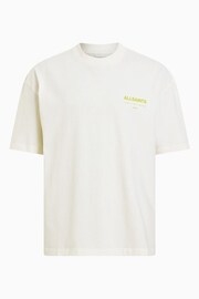 AllSaints White Access Short Sleeve Crew T-Shirt - Image 7 of 7