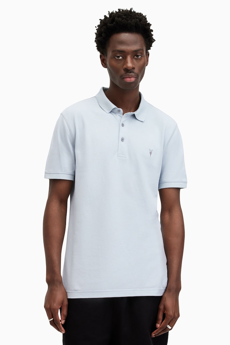 AllSaints Black Reform Shortsleeve Polo Shirt 2 Pack - Image 2 of 7