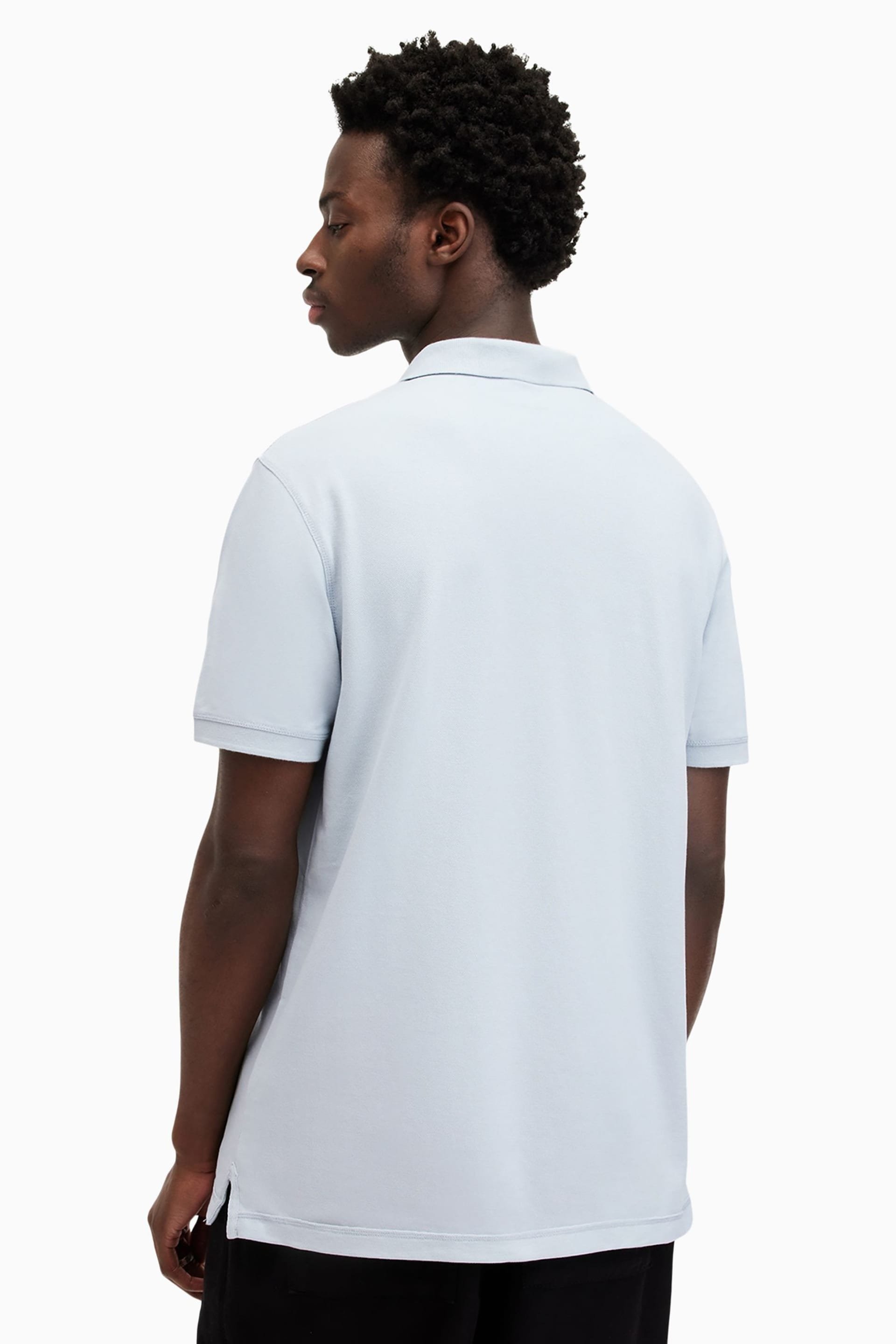 AllSaints Black Reform Short Sleeve Polo Shirt 2 Pack - Image 7 of 7
