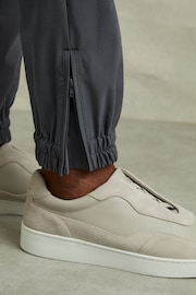 Reiss Airforce Blue Hold Elasticated Cargo Trousers - Image 4 of 6