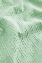 Baker by Ted Baker Textured Green Polo Shirt - Image 2 of 3