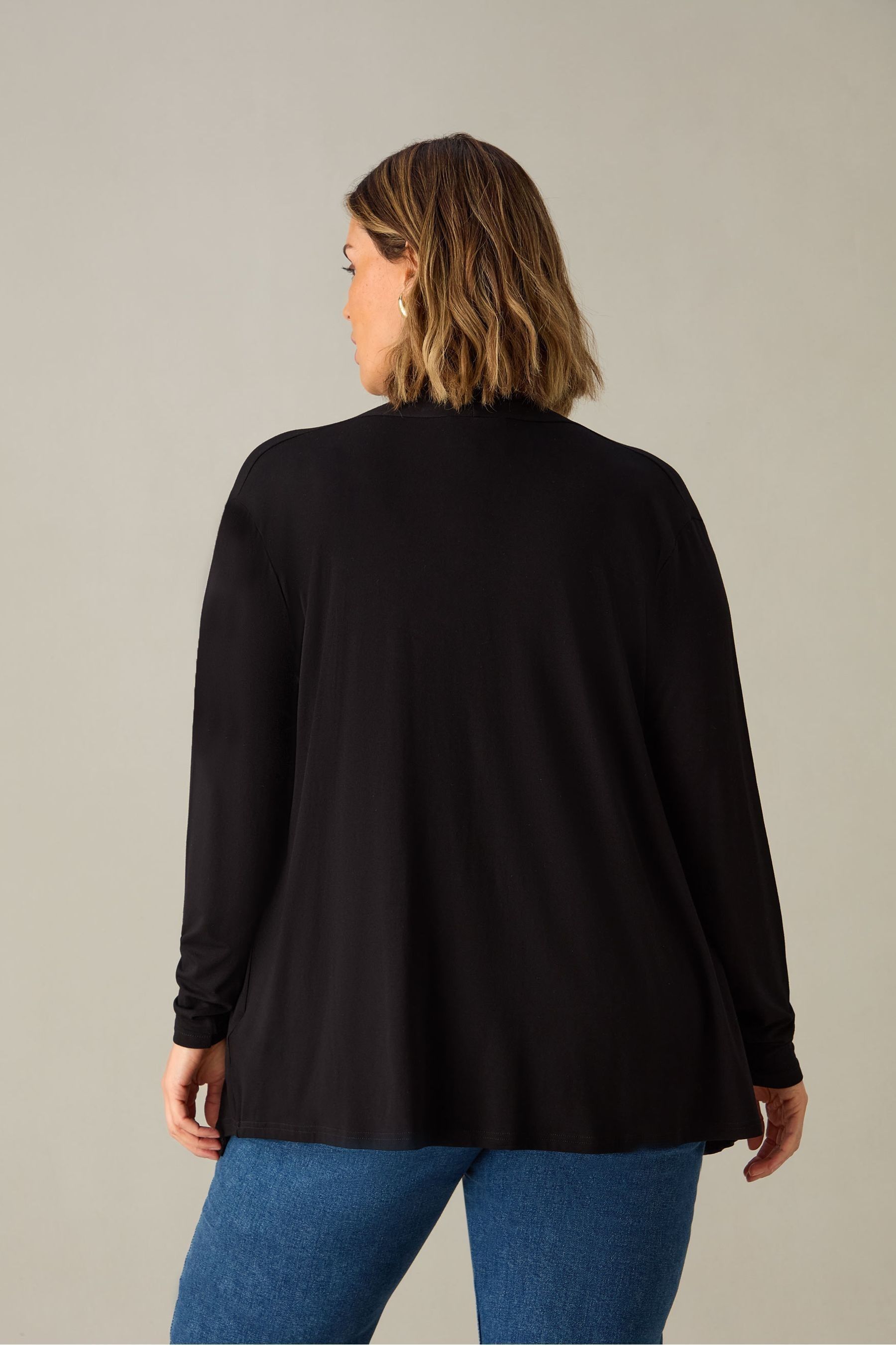 Jersey waterfall cardigan shop