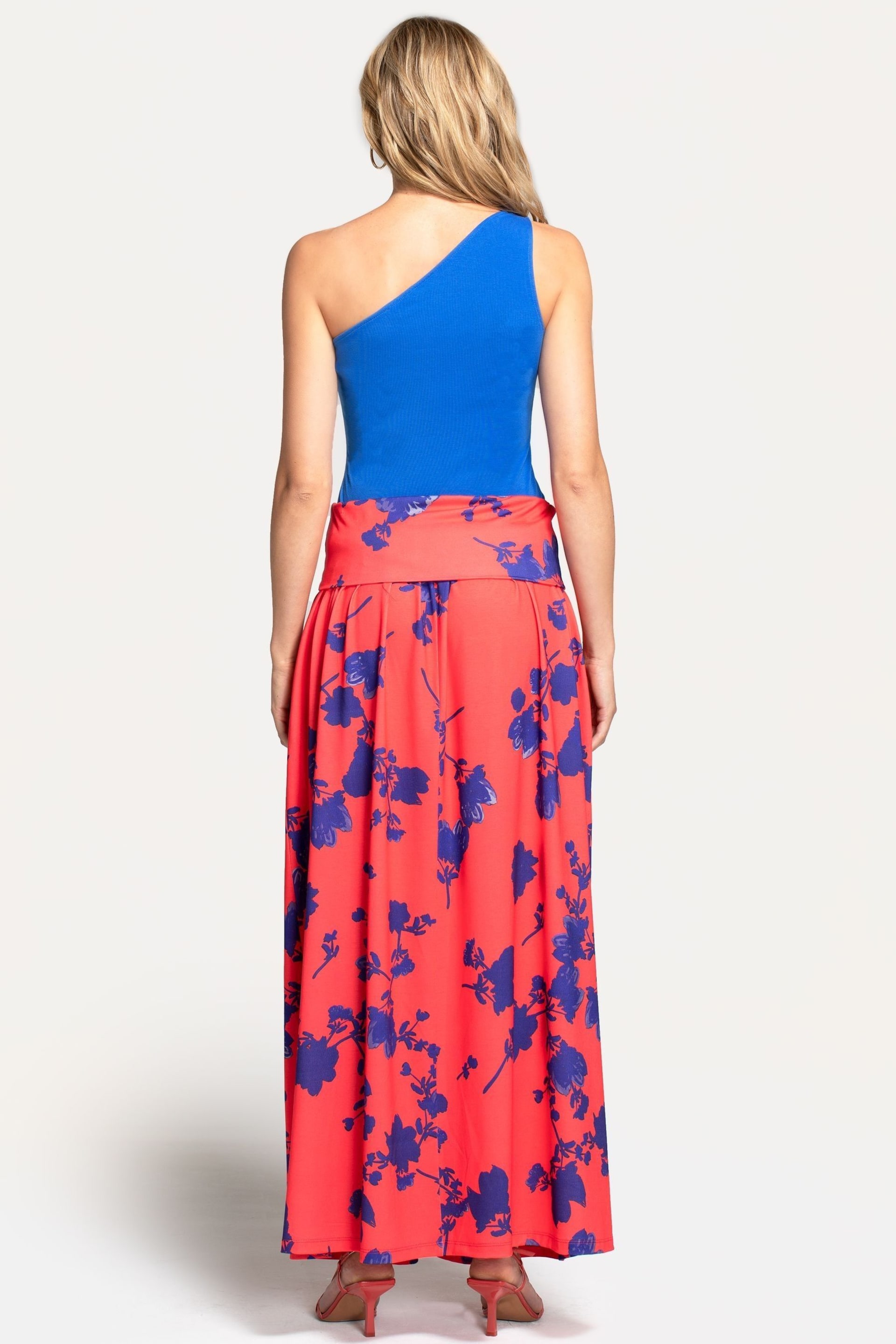 Hot Squash Red Roll Top Maxi Skirts - Image 2 of 3