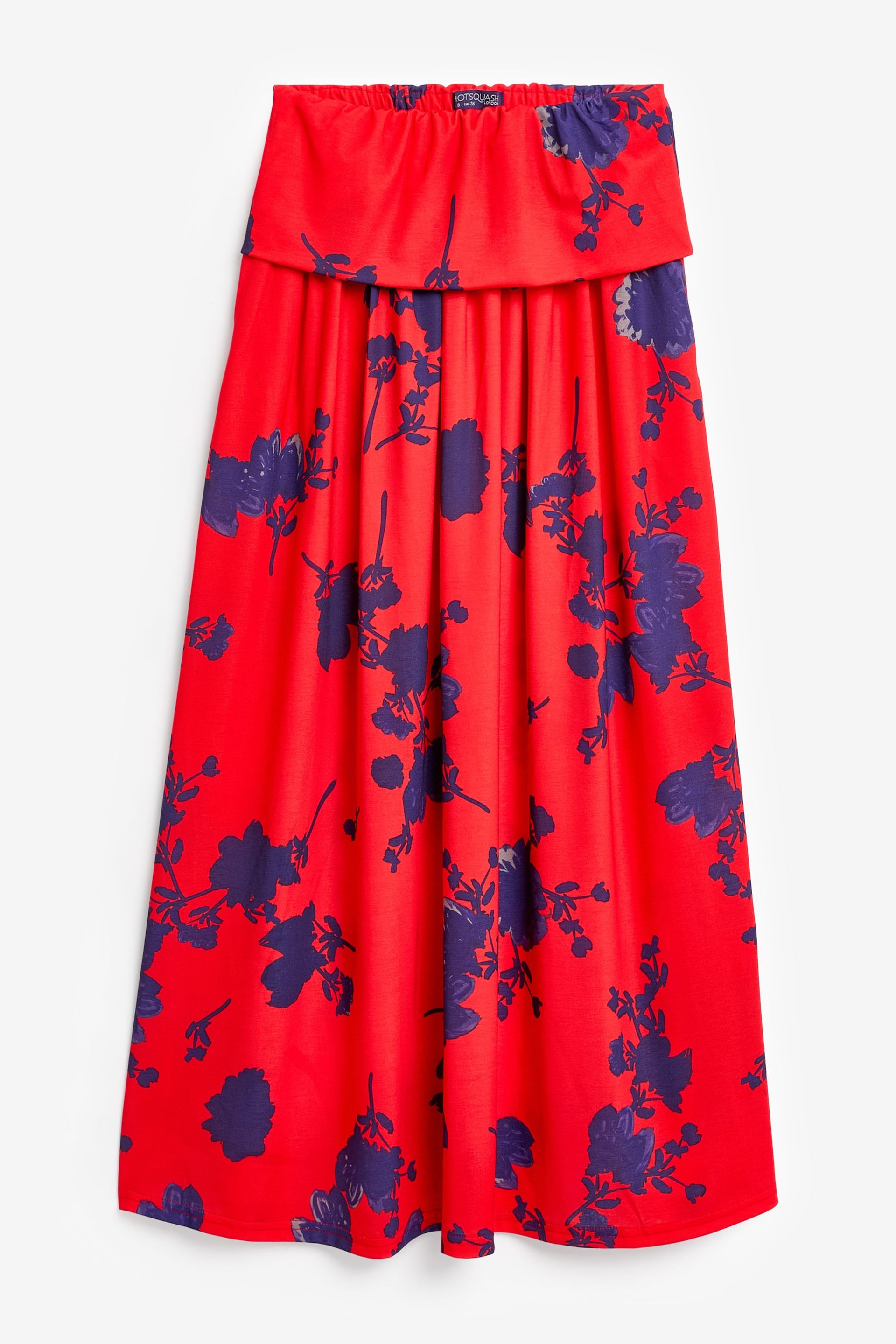 Hot Squash Red Roll Top Maxi Skirts - Image 3 of 3