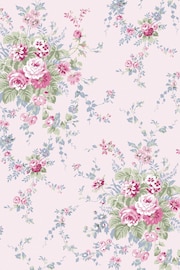 Shabby Chic by Rachel Ashwell® Pink/Blue Garden Floral 10M Wallpaper - Image 3 of 3