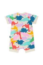 Bonds Natural Dinosaur Print Zip Romper Wondersuit - Image 1 of 2