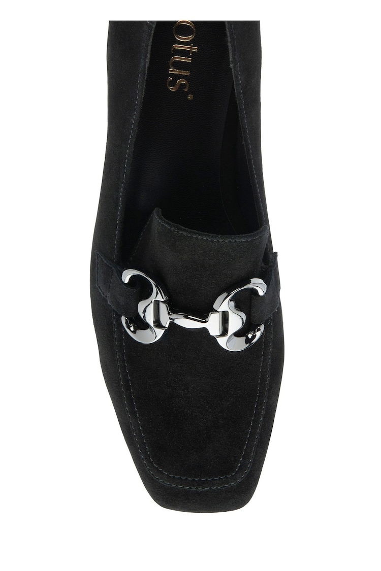 Lotus Black Heeled Loafer Shoes - Image 4 of 4