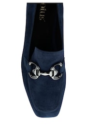 Lotus Blue Heeled Loafer Shoes - Image 4 of 4