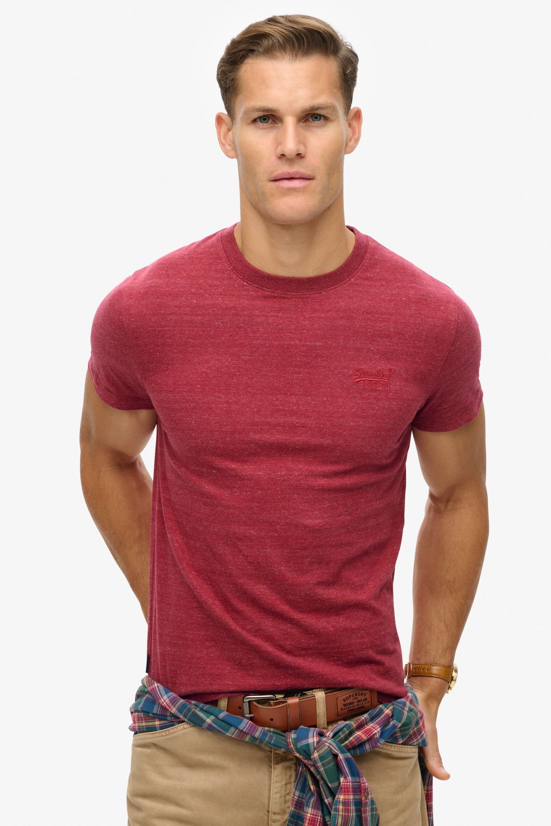 Superdry t shirt red on sale