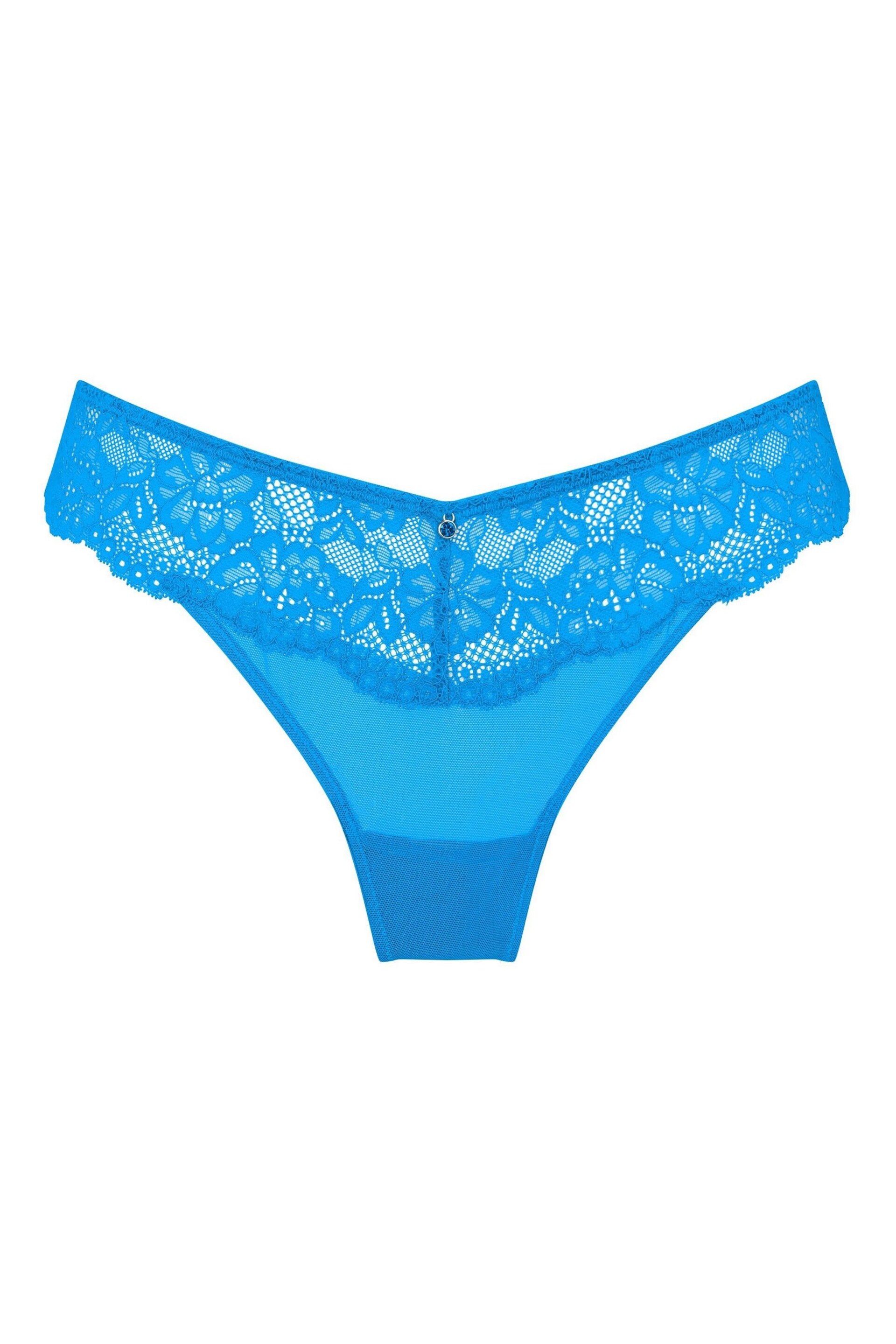 Ann Summers Blue Sexy Lace Planet Thong - Image 5 of 5