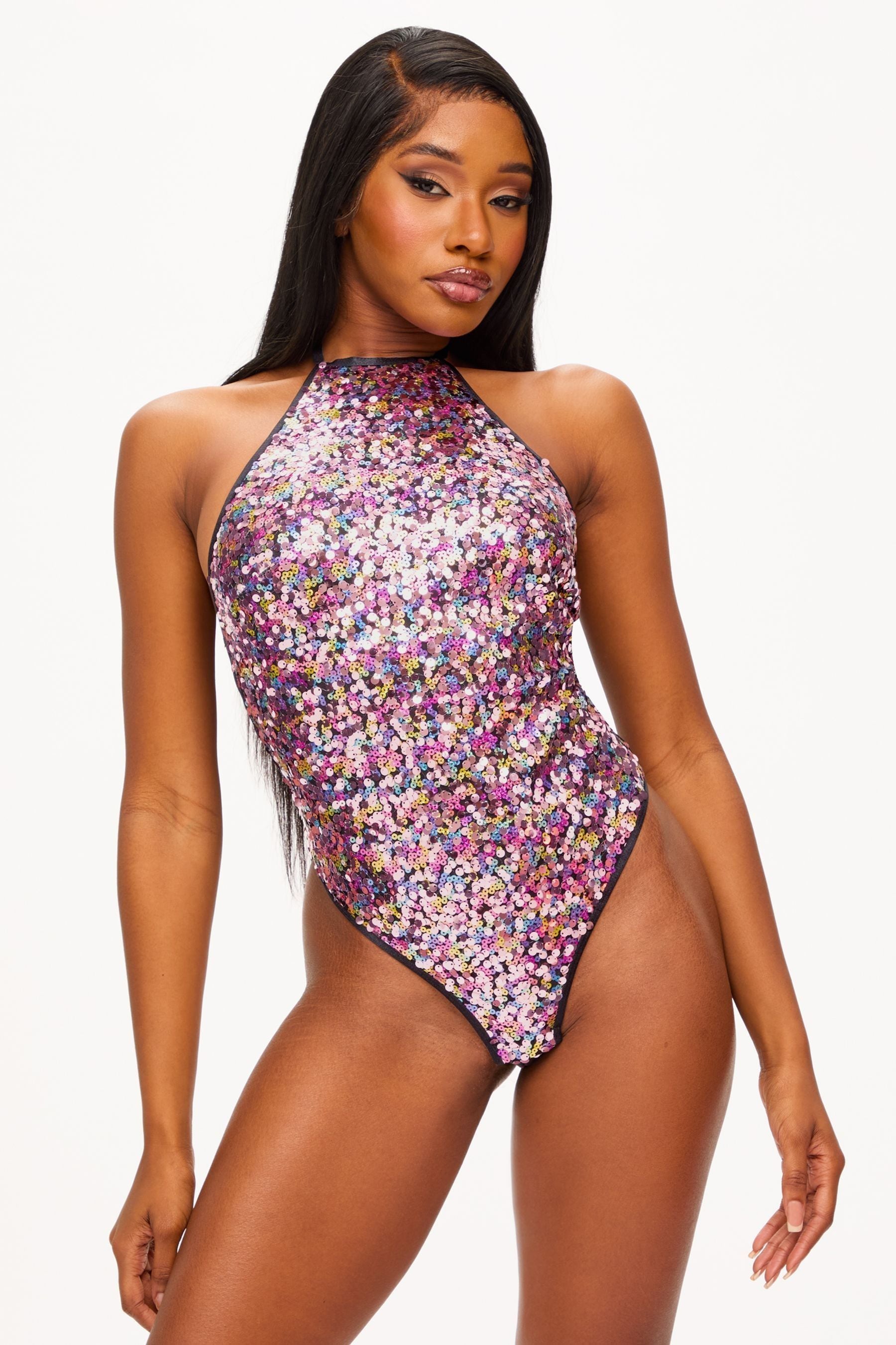 Buy Ann Summers Pink Main Stage Sequin Bodysuit from Next USA