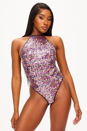 Ann Summers Pink Main Stage Sequin Bodysuit - Image 1 of 4