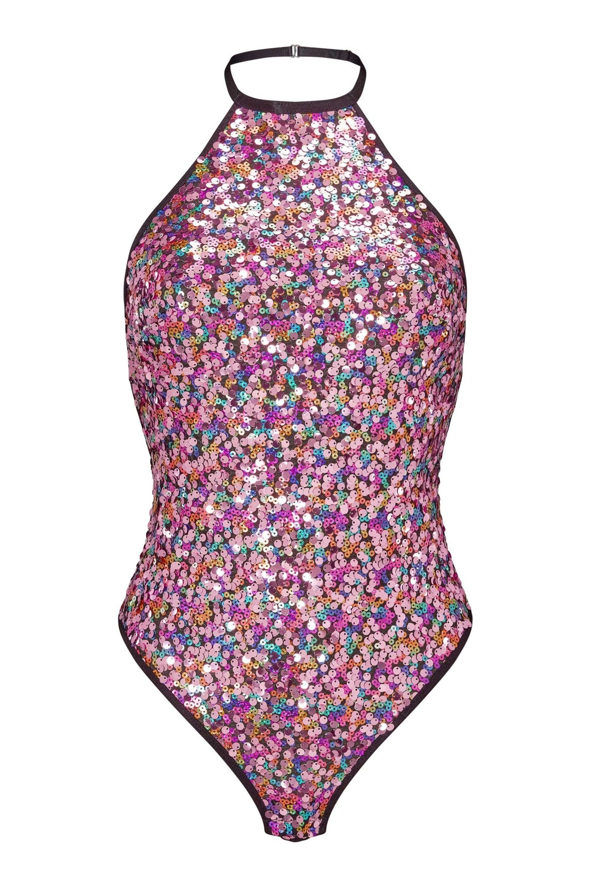 Ann Summers Pink Main Stage Sequin Bodysuit - Image 4 of 4