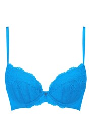 Ann Summers Blue Sexy Lace Planet Padded Plunge Bra - Image 5 of 5