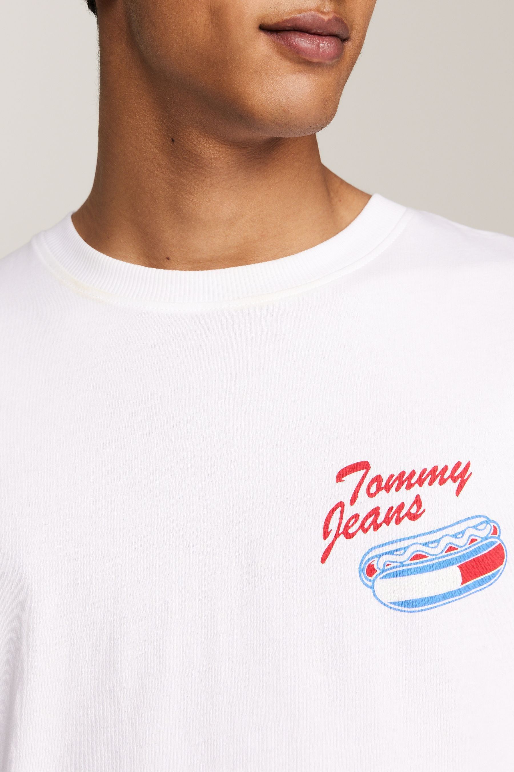 Tommy jeans white t shirt outlet