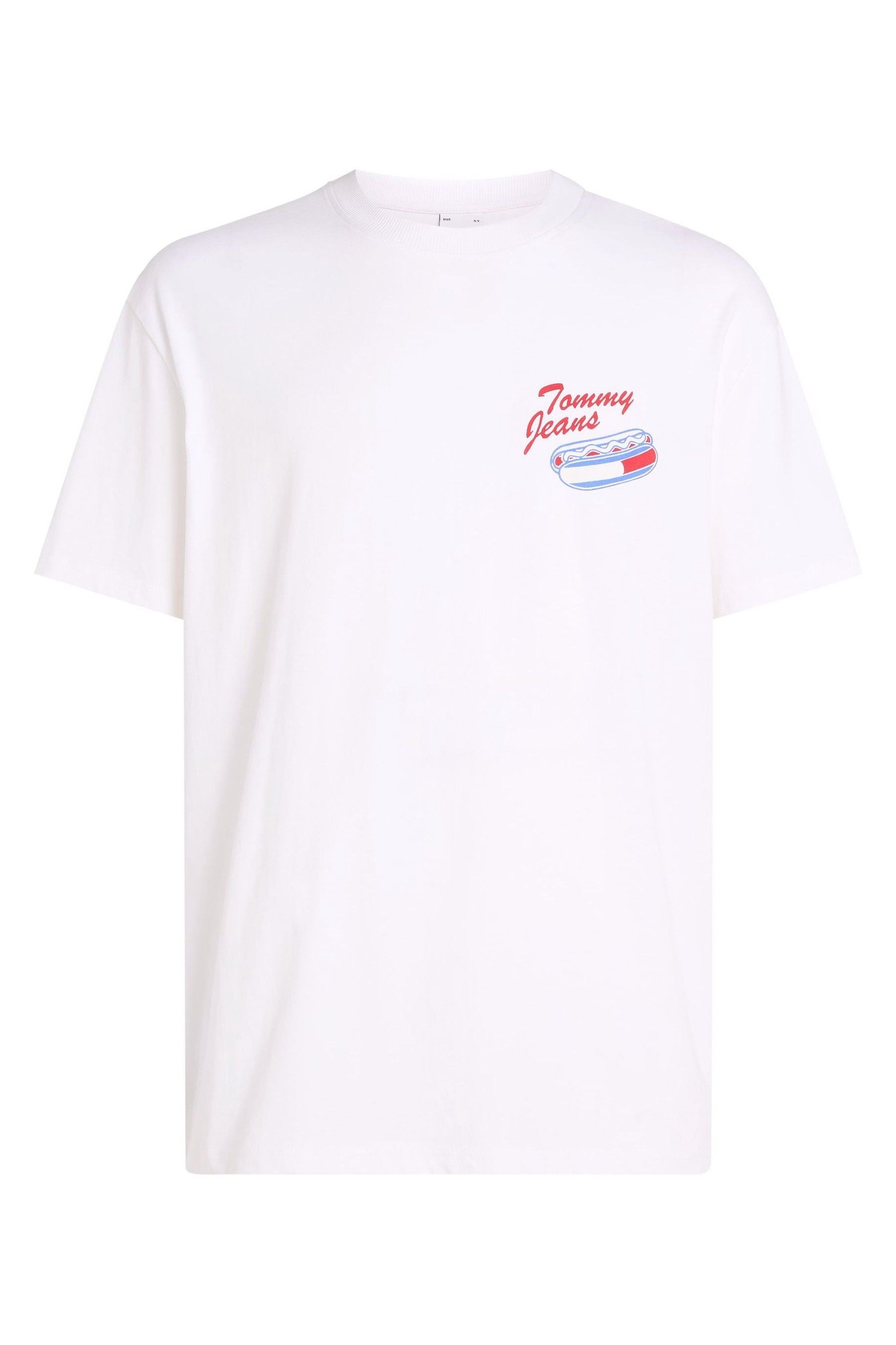 Buy Tommy Jeans White Regular Fit Unisex Fun Novelty T Shirt from Next Singapore