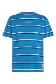 Tommy Jeans Blue Regular Fit Classic Stripe T-Shirt - Image 4 of 6