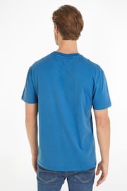 Tommy Jeans Blue Regular Fit Classic T-Shirt - Image 2 of 6