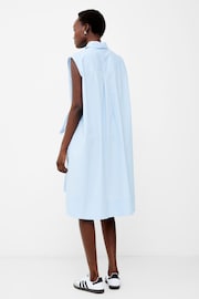 French Connection Blue Rhodes Poplin Shirt Dress - Image 2 of 4